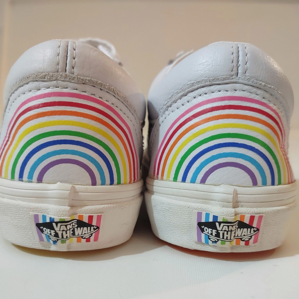 Vans x Flour Shop Old Skool Rainbow Sneakers W9 /M7.5 - Picture 4 of 9
